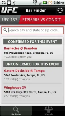 UFC Sports Bars android App screenshot 4